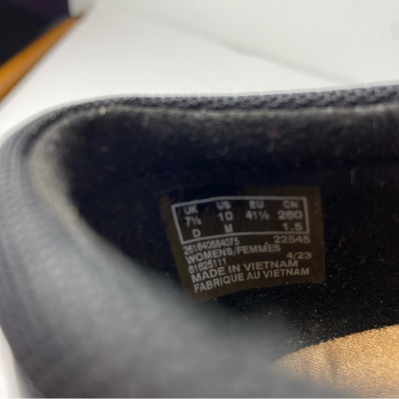 Clarks Collection Womens 10 Black Leather Angie Pearl Slip On Loafer Casual - Picture 7 of 7